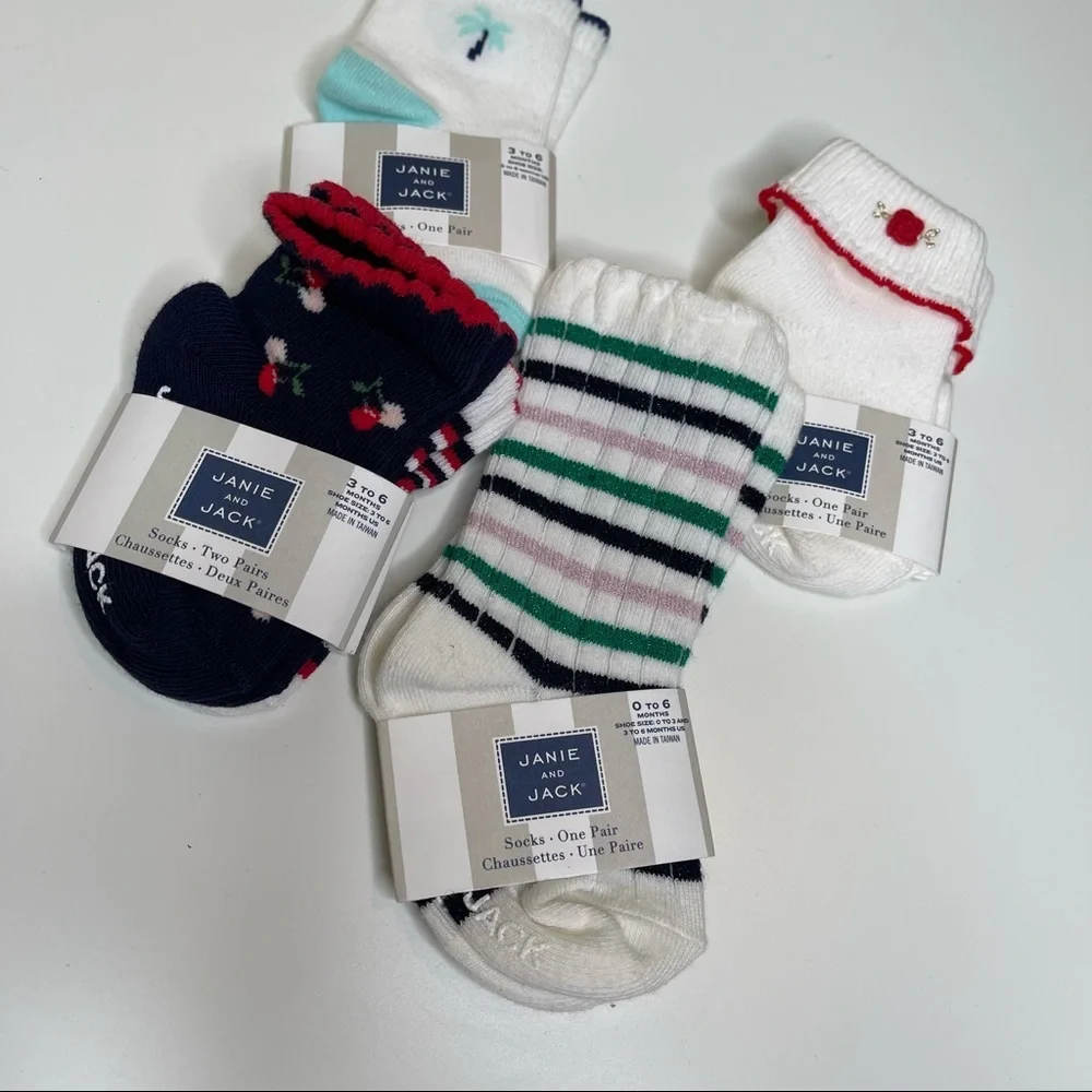 Janie And Jack socks 3-6 months nwt